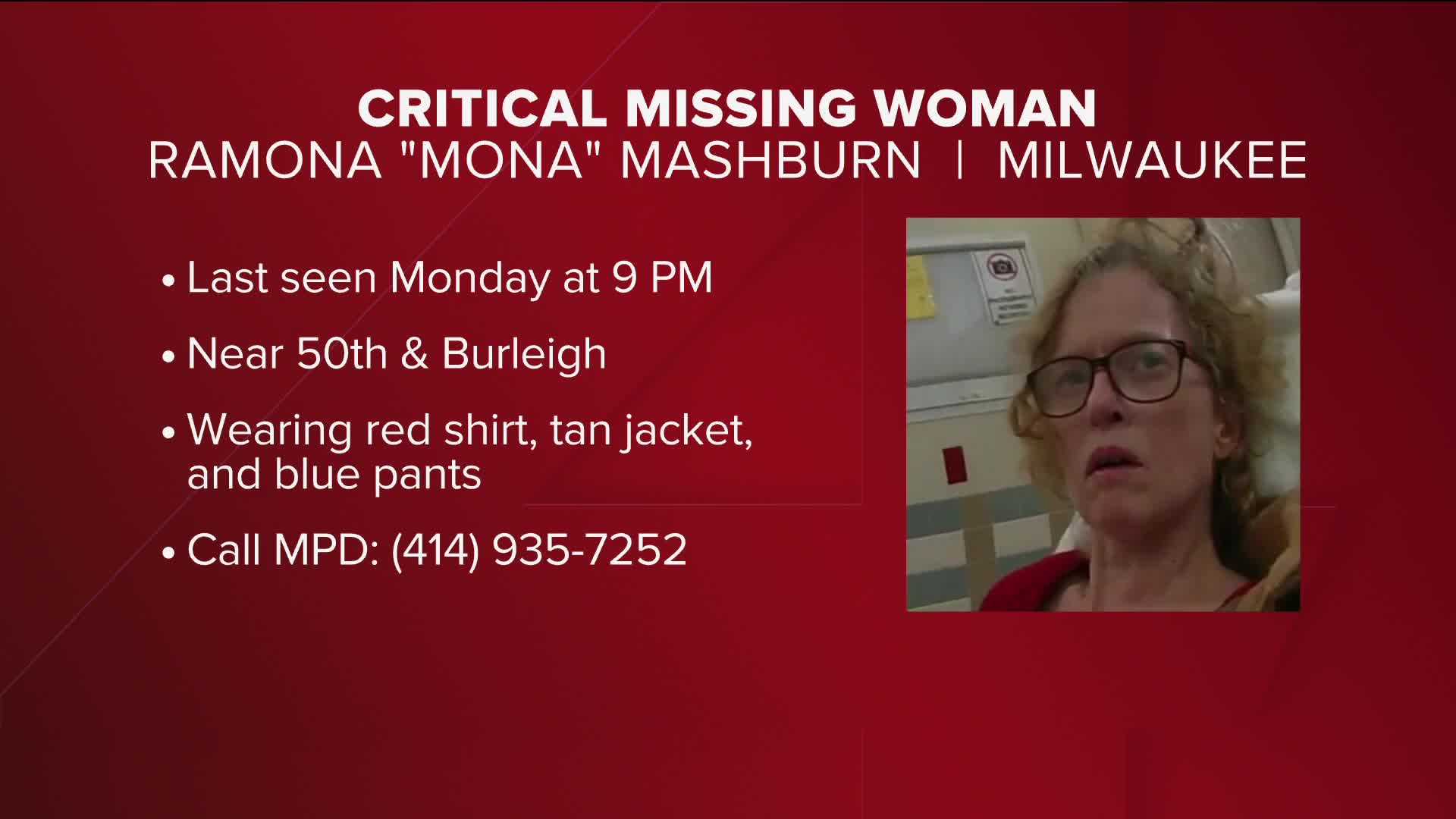 Milwaukee Police Searching For Critically Missing Woman