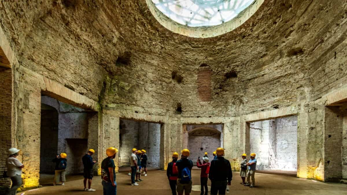 <p>Skip the ordinary tours and explore ancient Rome’s lost world with an underground adventure through <strong><a href="https://www.flannelsorflipflops.com/rome-italy-landmarks/" rel="noreferrer noopener">Emperor Nero’s Domus Aurea! </a></strong></p><p>Descend into the stunning chambers, marvel at the fresco murals and the Octagonal Room, and uncover the fascinating (and scandalous) story of Nero’s Golden House. With 3D technology, you’ll see the palace in its original splendor—golden walls, sparkling fountains, and all!</p><p><strong><a href="https://www.flannelsorflipflops.com/rome-italy-landmarks/" rel="noreferrer noopener">Read more about Nero’s Domus Aurea</a></strong></p>