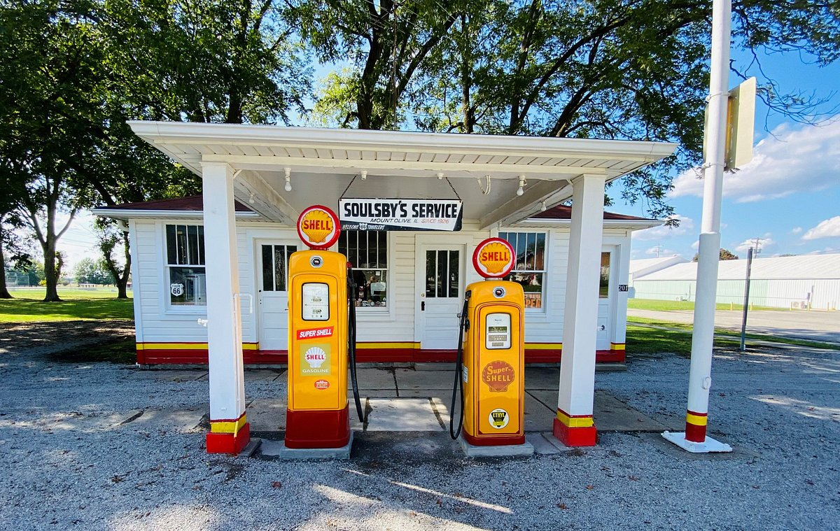 <p><b>Mount Olive, IL</b></p><p>Henry Soulsby designed and <a href="https://www.nps.gov/places/soulsby-service-station.htm">built this service station himself in 1926</a> when he learned a national highway would soon pass through the town. Business boomed, even during the Great Depression. His children, Ola and Russell, eventually took over operations until Ola died in 1996. It's since been restored to its post-World War II heyday.</p><p><b>For more great travel guides and dining tips,</b> <a href="https://www.cheapism.com/newsletter/">please sign up for our free newsletters</a>.</p>