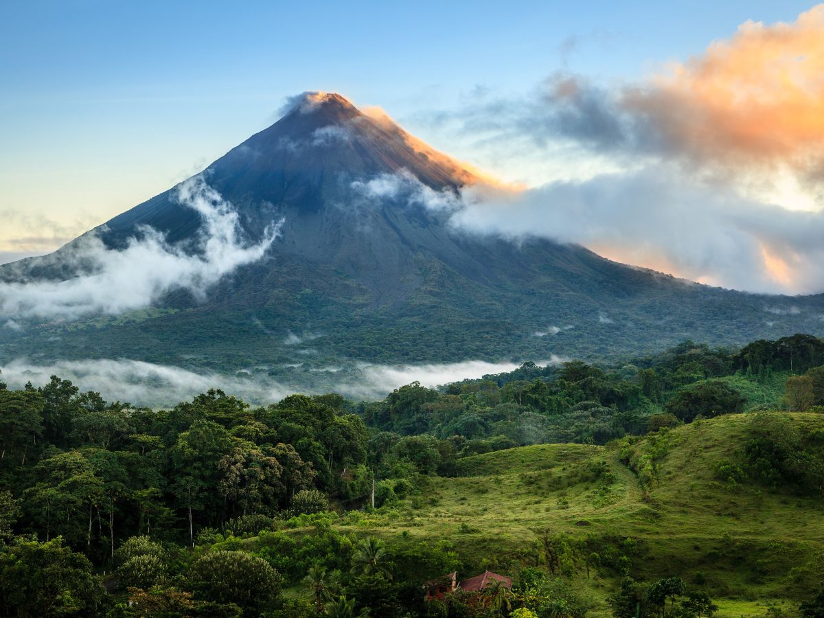 <p>Arenal Volcano, located in northern Costa Rica, is among the most visited destinations in the country. It was formerly one of Costa Rica’s most active volcanoes and is still classified as active, with its last eruption occurring in 2010. Occasionally, it emits smoke.</p>