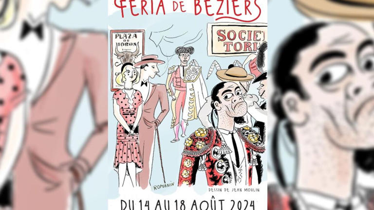Tout en étant opposée à la corrida, la famille de Jean Moulin a donné son accord pour qu’un dessin du fédérateur de la résistance devienne l’affiche officielle de la féria de Béziers. DR