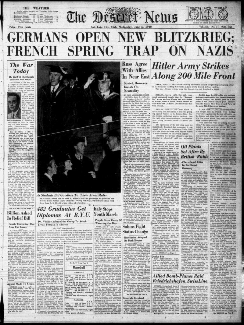 Deseret News archives: Evacuation at Dunkirk a pivotal moment in history