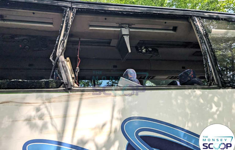 The bus crashed just south of the state line on East Shore Road in West Milford Tuesday afternoon, June 4.   
