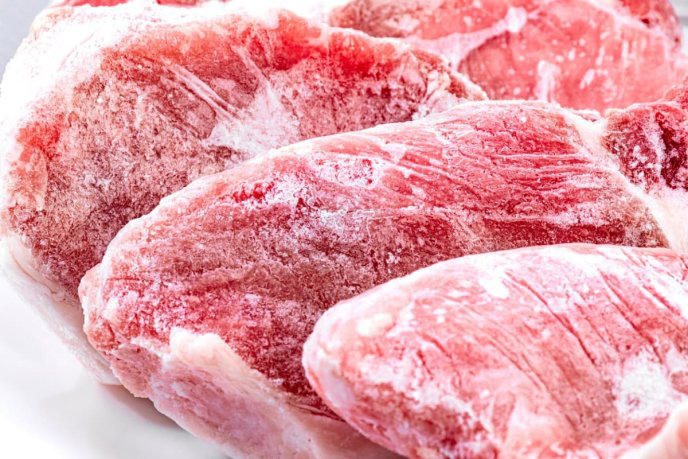 carne previamente congelada