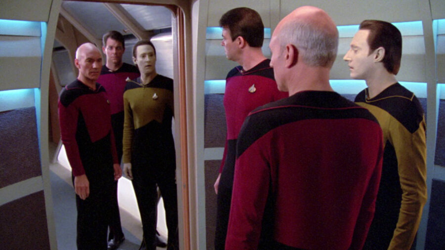 <p>While it was the final season of Star Trek: The Next Generation that gave us “Parallels,” the episode quietly confirms the theory of a mostly-forgotten character from the first season episode “We’ll Always Have Paris.” The most memorable thing about that episode was Picard getting hot and bothered by an old flame who has since moved on and married someone else. </p><p>The main story, however, is about her husband (Dr. Paul Manheim), who is something of a rogue scientist previously kicked out of the Federation Science Institute for conducting crazy experiments.</p>