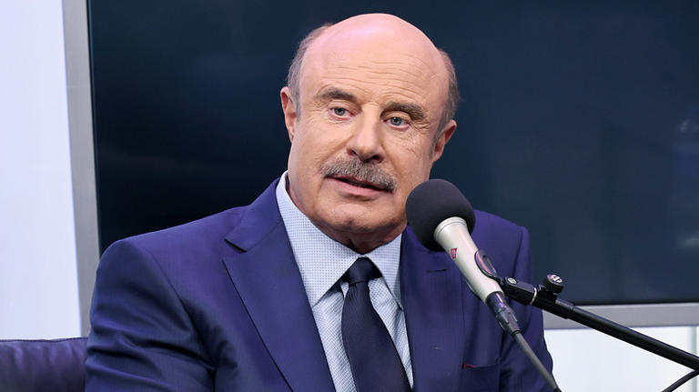 Dr. Phil McGraw with microphone
