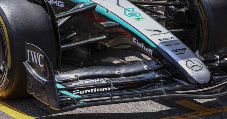 Toto Wolff issues Mercedes W15 front wing update with Monaco ...