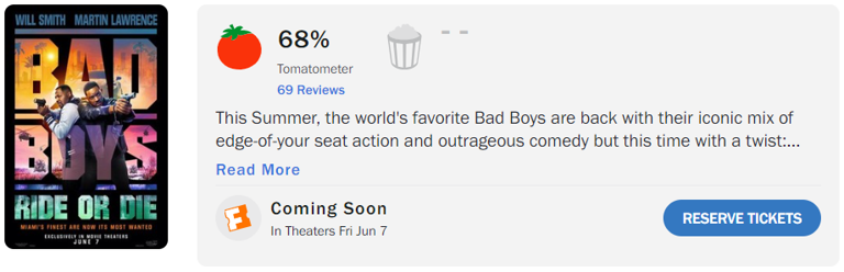 ‘Bad Boys: Ride or Die’ ได้คะแนนรีวิวบน Rotten Tomatoes เบื้องต้นใน ...