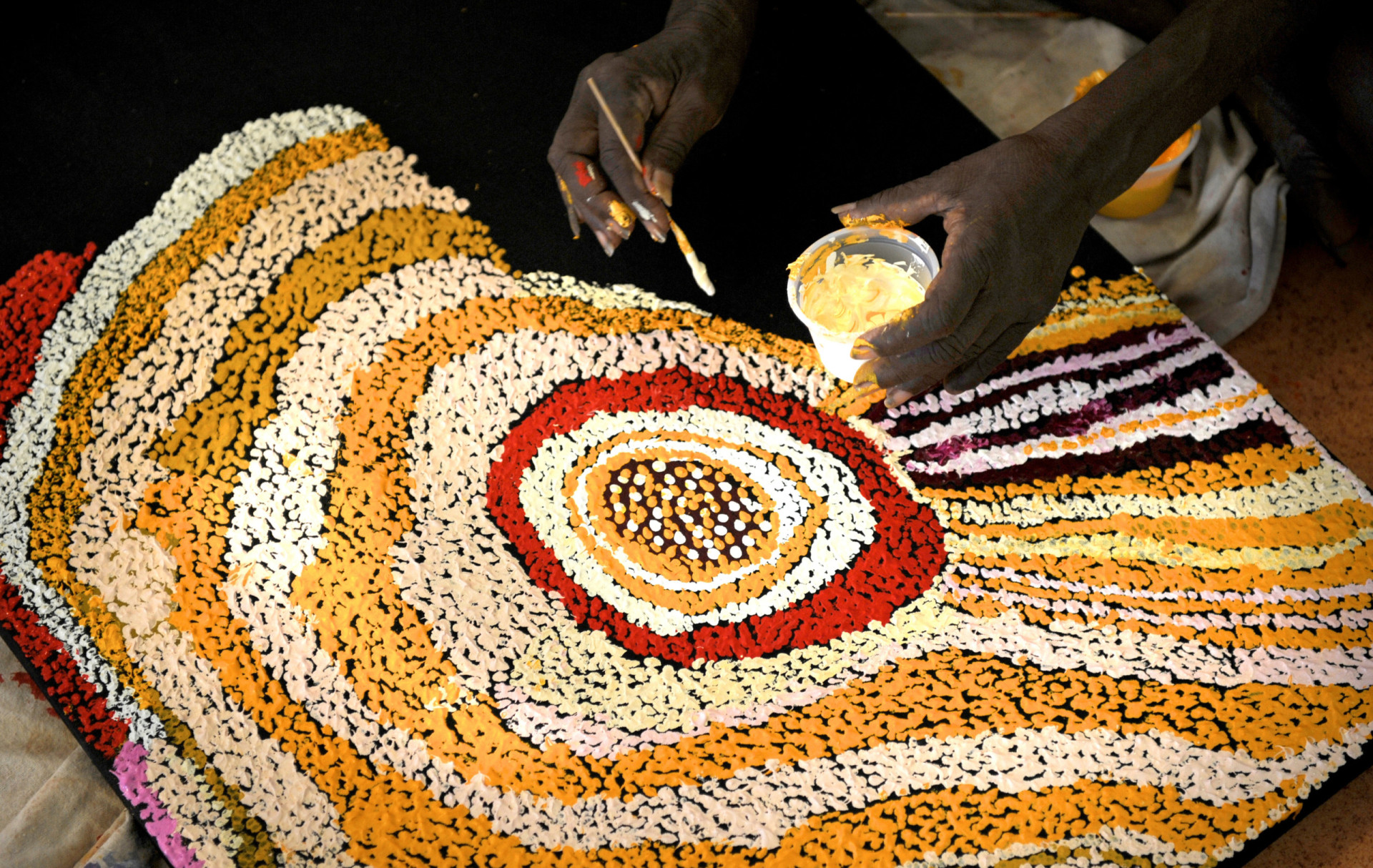 <p>Aboriginal art is characterized by dot paintings, rock carvings, and bark paintings. Artwork is not just decorative but holds spiritual and cultural significance.</p><p>You may also like:<a href="https://www.starsinsider.com/n/318193?utm_source=msn.com&utm_medium=display&utm_campaign=referral_description&utm_content=722683en-us"> The coolest and craziest cable car rides in the world</a></p>