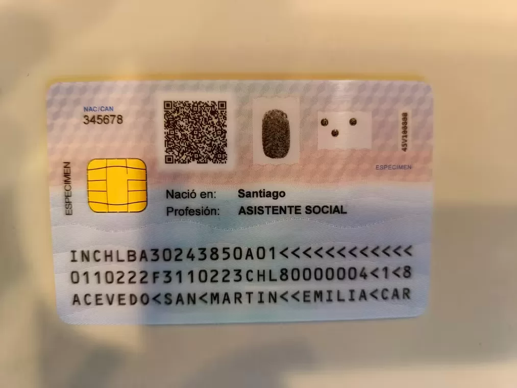 Registro Civil Muestra Cómo Se Ve El Nuevo Carnet De Identidad Y ...