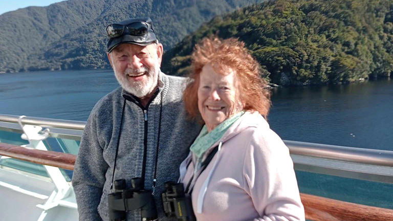 Jane and John Newson had booked a cruise on the Pacific Explorer from Auckland, but the trip has been cancelled. (Supplied: Jane Newson)