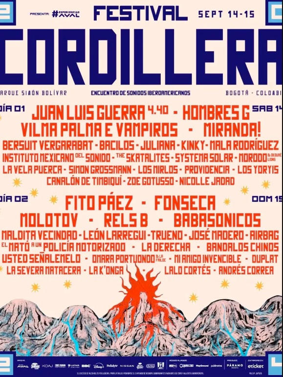 Festival Cordillera 2024 lista oficial de cantantes, precio de los