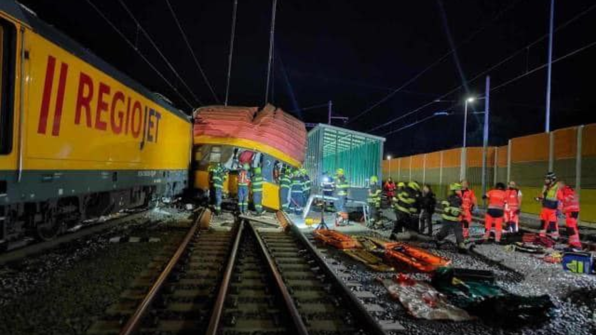 Ukraine-bound Train Crashes In Czech City Pardubice; 4 Dead, Dozens Injured