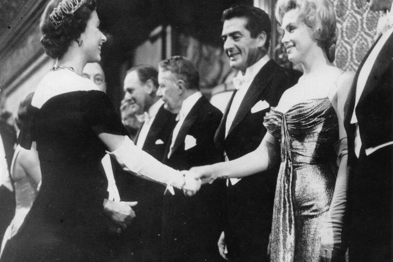 <p>According to the <i>South China Morning Post</i>, Monroe met the monarch at the London premiere of the movie <i>The Battle of the River Plate</i> on October 26, 1956.</p> <p>Monroe's low-cut dress violated royal protocol, and she was so nervous about meeting Queen Elizabeth that she accidentally licked her lipstick off. Yet what stuns people in retrospect is the knowledge that they were both 30 at the time and were born only two months apart.</p>
