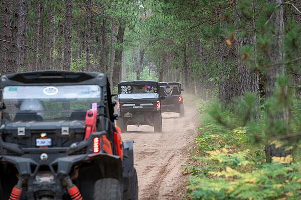 ORV photo shoot near Baldwin, Michigan in the Manistee National Forest
