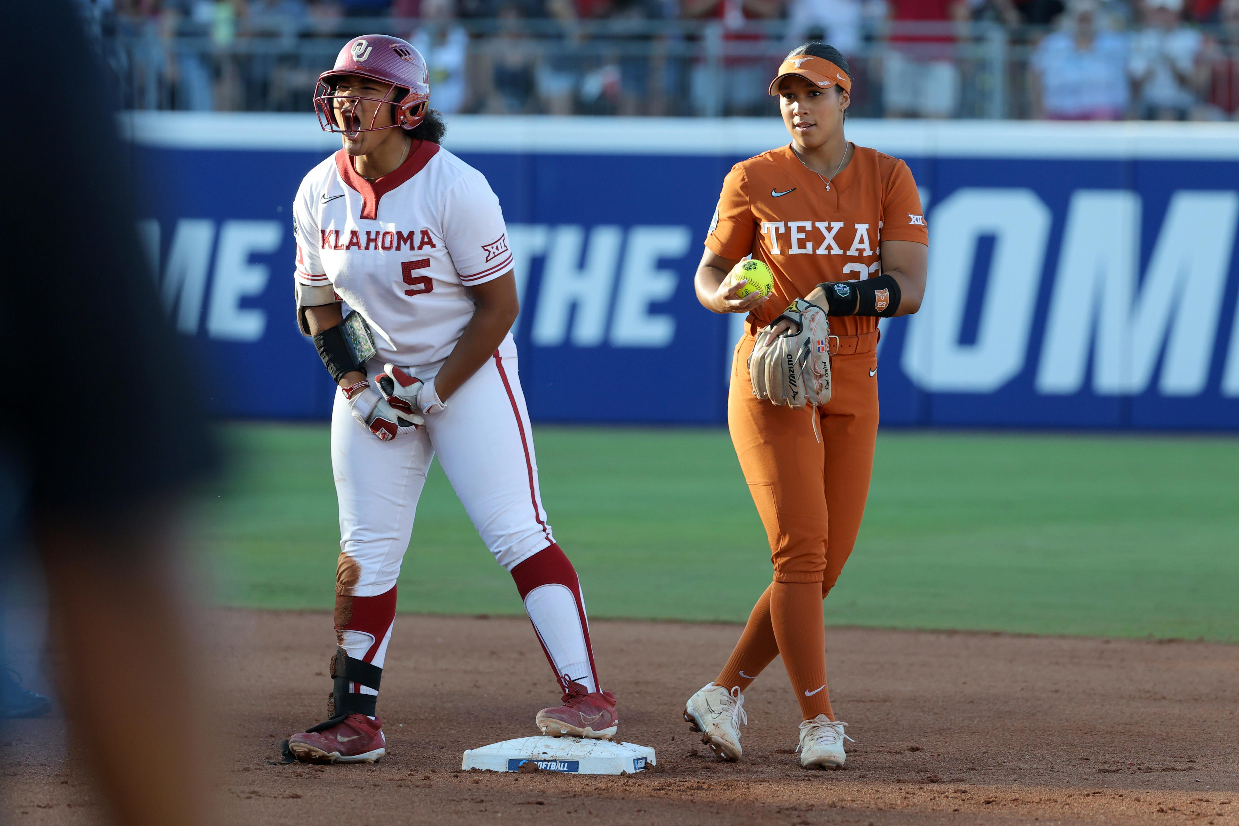 What channel is OU softball vs Texas on today in WCWS finals Game 2