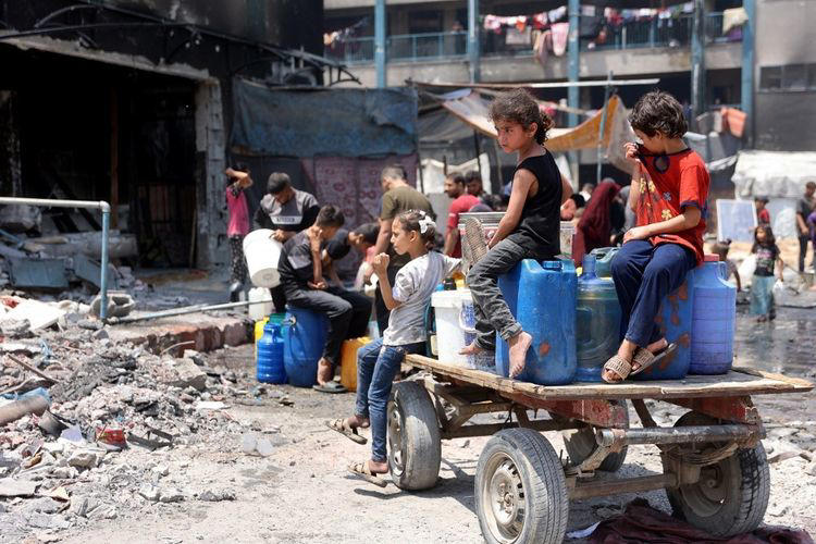 kelompok israel bakar truk bantuan gaza, as berani beri sanksi