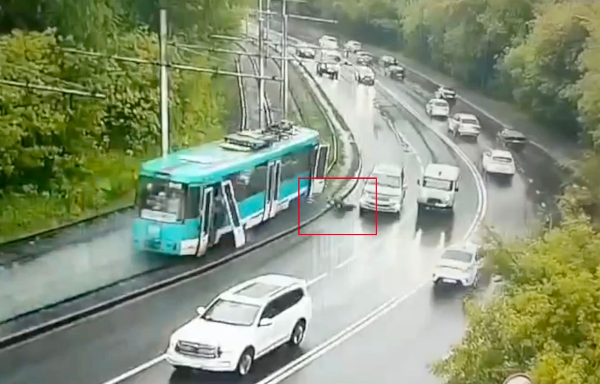 Passengers Thrown From Runaway Tram Before It Crashes Into Another At ...