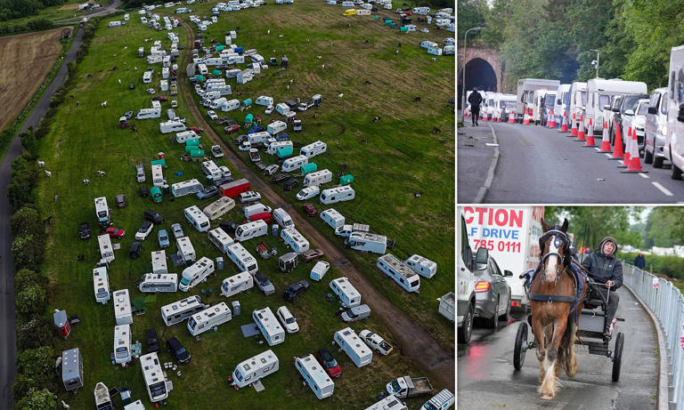 Roads gridlocked as travellers and gypsies head to Appleby horse fair