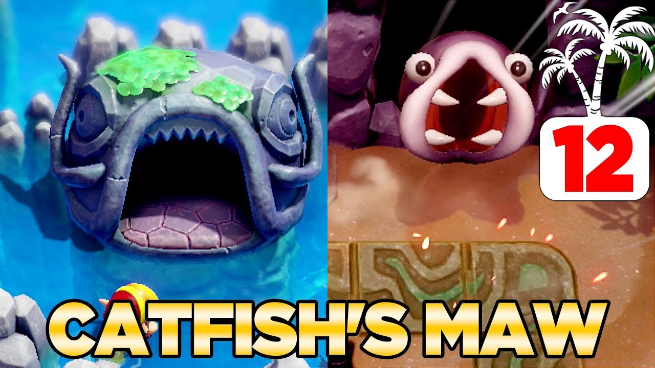 The Catfish Maw & Slime Eel in Link's Awakening Switch 100