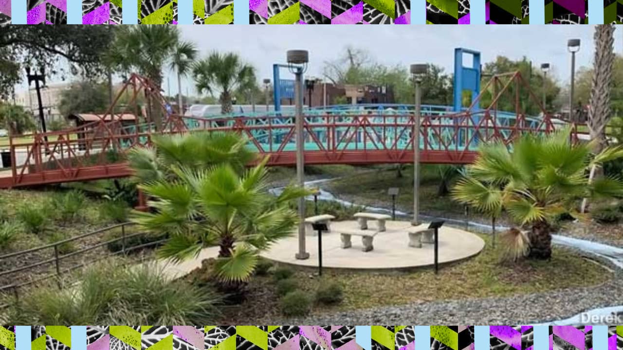 <p><span>For some reason, Jacksonville has a cluster of five to-scale replicas of the city’s bridges in one of its parks. It’s a great spot to take the time and stretch your legs as you stroll through the small structures. </span></p><p><span>If you’ve got extra time afterward, you can spot the full-sized versions around town. </span></p><p><span>Location: 101 W. State St., Jacksonville, FL 32202</span></p>
