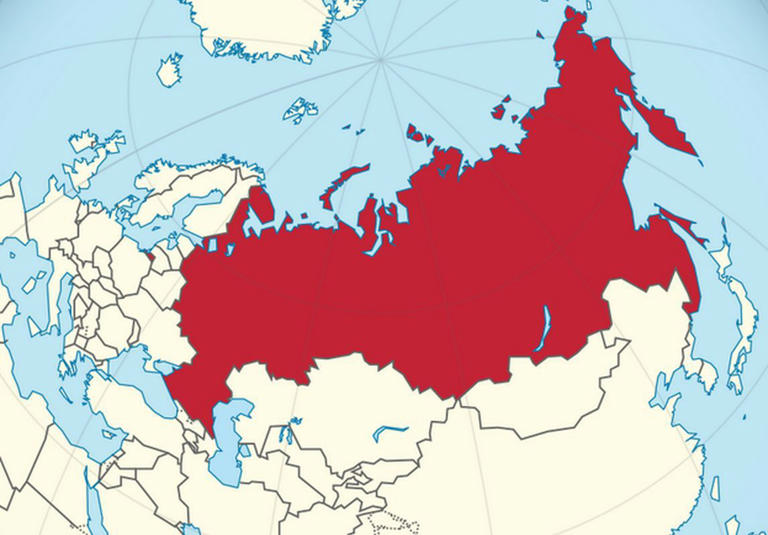 The map marks Russia, where obesity has become a civilization disease.