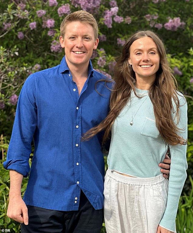 The couple's wedding, which will be held on June 7, has been described as 'the society wedding of the year' (Pictured L-R: Hugh Grosvenor; Olivia Henson)