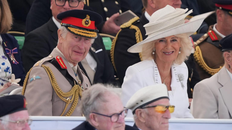 King Charles and Queen Camilla traveled to Normandy, France, to commemorate the 80th anniversary of the D-Day landings. Getty Images