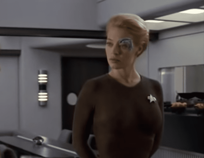 <p>Mulgrew (Captain Janeway) disapproved of the highly sexualized character Seven of Nine, and Jeri Ryan, who played Seven, has said that in the early years she used to feel anxious whenever she had to do a scene with Mulgrew. Mulgrew later admitted in interviews that she wanted to desexualize <em>Star Trek</em> and her own character, and deliberately resisted having Janeway engage in a relationship with a male crew member.</p>