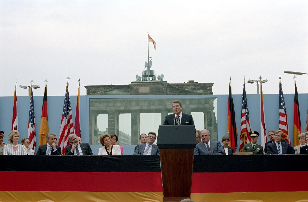 <p>Ronald Reagan's speech at the Berlin Wall in 1987 solidified America's opposition to Soviet oppression. It was a signal to Soviet leader Mikhail Gorbachev that the U.S. had no fear and was ready to fight against any threats to democracy. Many believe his words contributed to the collapse of the wall in 1989.</p>