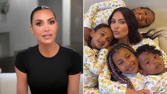 Kim Kardashian Details "Chaotic" Home Life With Her 4 Kids