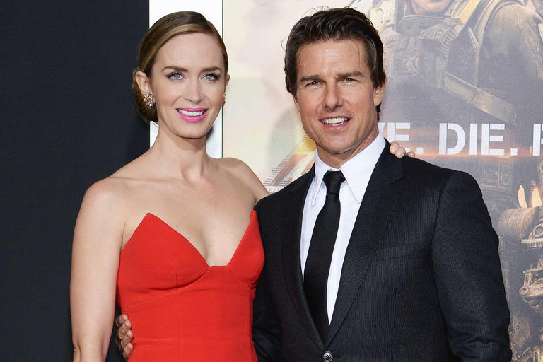 Dimitrios Kambouris/Getty Emily Blunt and Tom Cruise in 2014