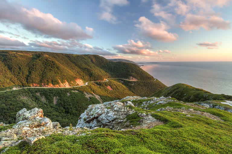 Green Cliffs Overlooking Cabot Trail