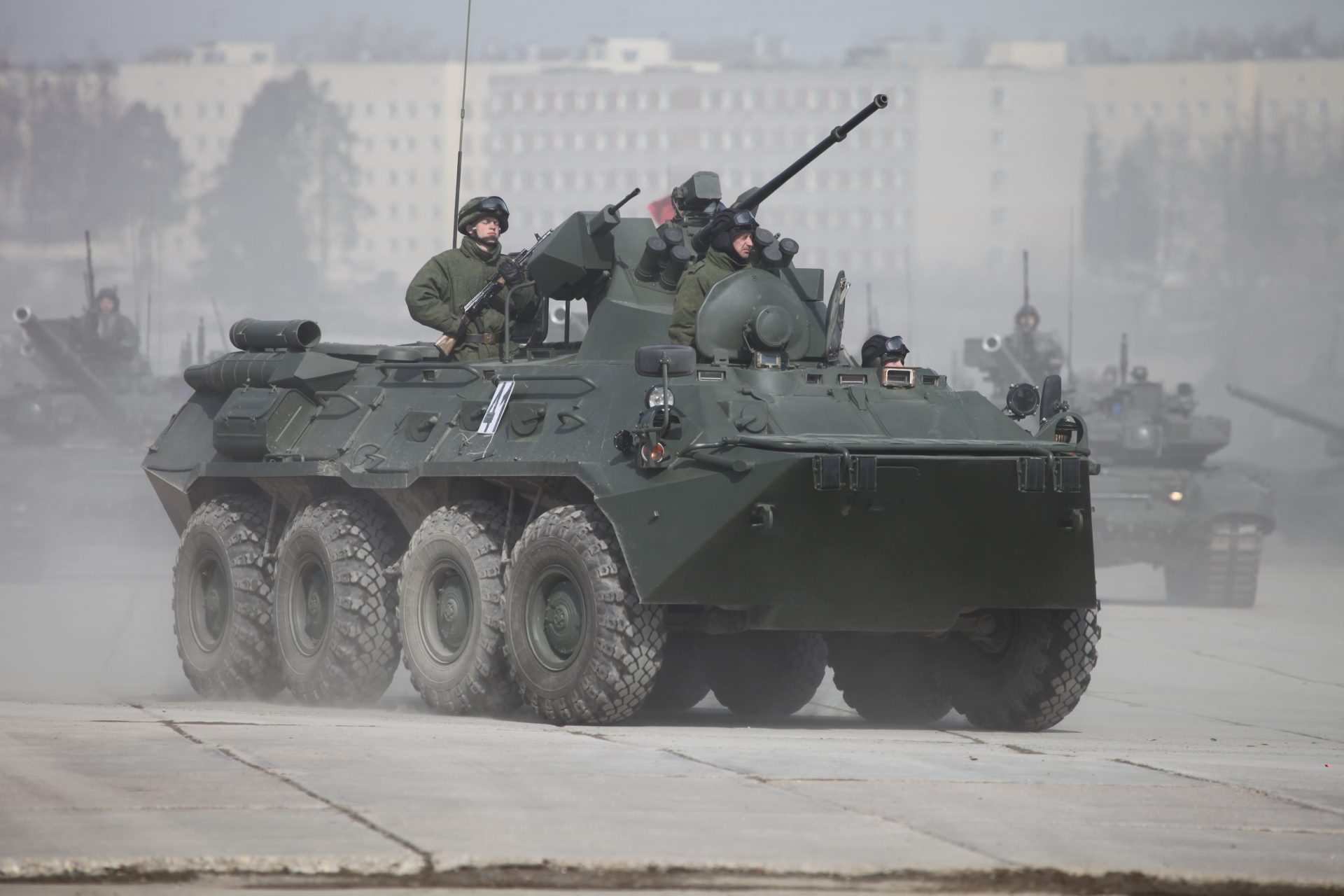 Intense action: Ukraine's M2 Bradley battles two Russian adversaries