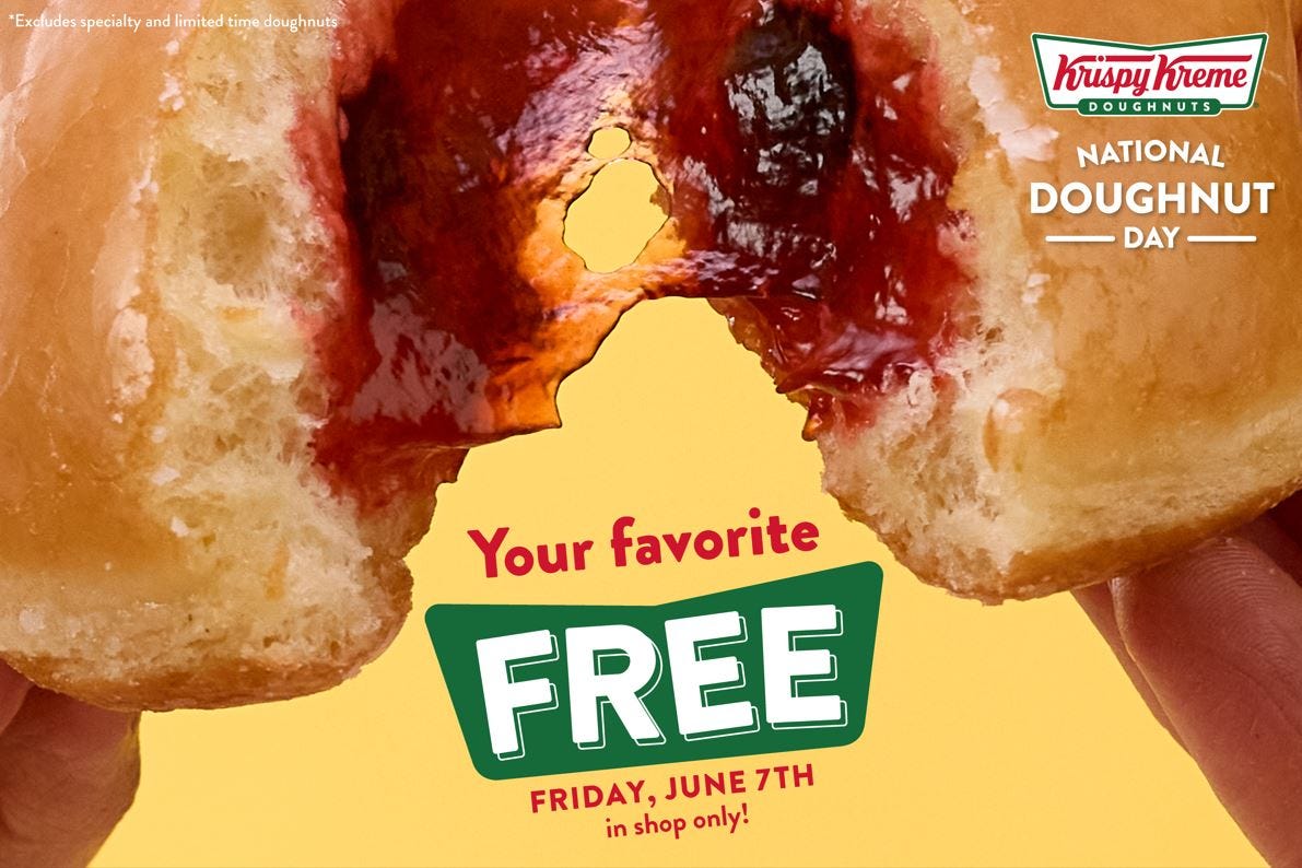 Krispy Kreme Giving Away Free Doughnuts, Iced Coffee Two Days A Week In ...