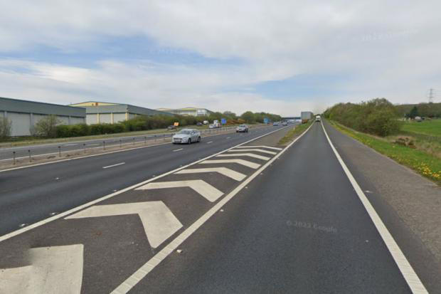 The M65, in Guide, was closed for a short period yesterday afternoon (June 6). (Image: Google)