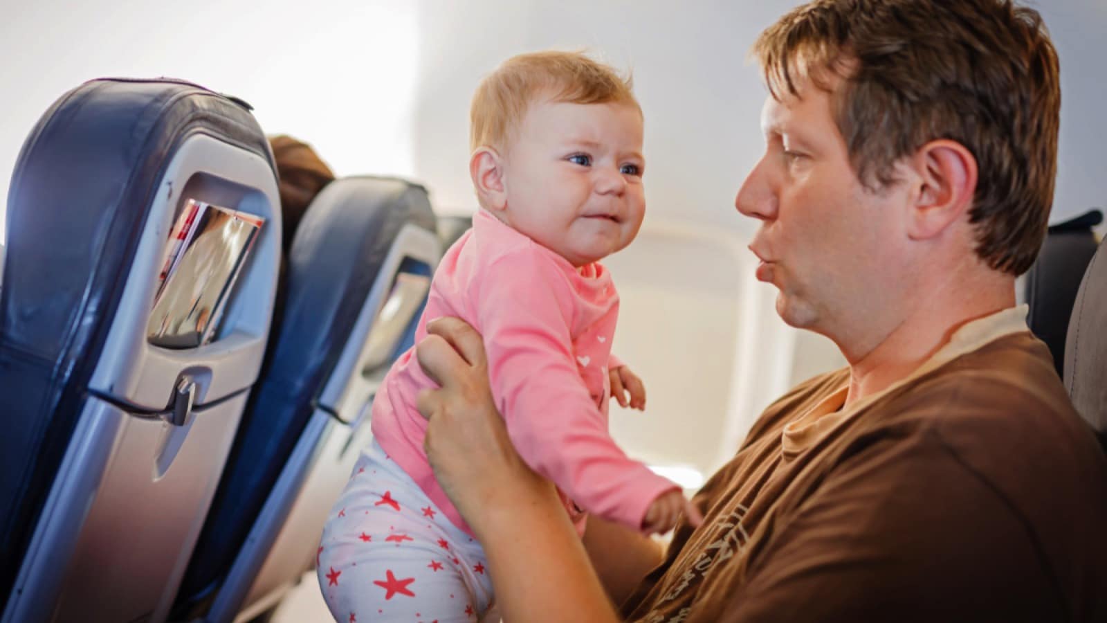 <p>Dual-parent flights should be done in shifts; one parent on, one parent off. It may not be fun for the parent on baby duty, but it's best for all parties involved. Someone has to "be aware and make smart decisions when traveling internationally with a family." On the return flight home, the parents alternate responsibilities.</p>