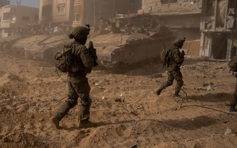 Troops of the Givati Brigade operate in southern Gaza's Rafah, in a handout photo published June 6, 2024. (Israel Defense Forces)