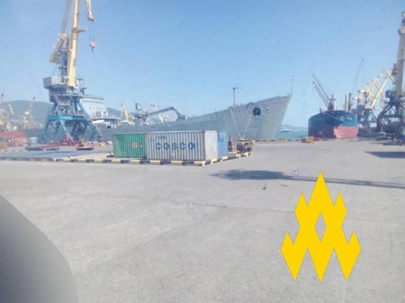 partisans record unloading of cruise missiles in novorossiysk port