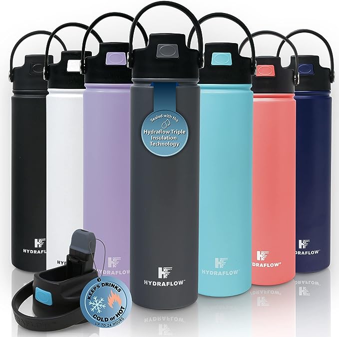 <p><em>Image via Amazon.</em></p><p>This way you can fill it up after security and avoid paying airplane drink prices. Consider a <a href="https://amzn.to/3VvzpxJ">bottle with built-in insulation</a> to keep your water refreshingly cold throughout the flight.</p>