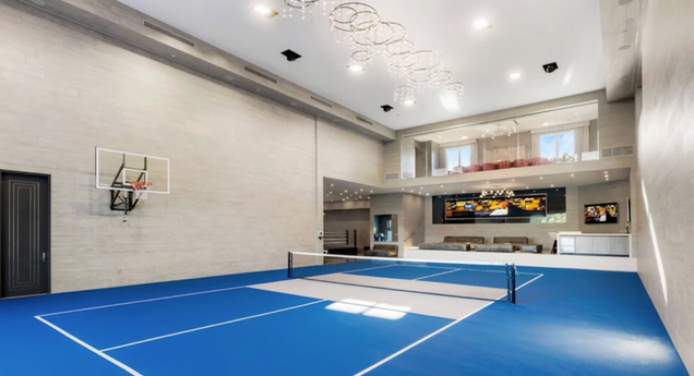 Stay active without leaving the property in the indoor sports complex, which includes a tennis court, basketball court, boxing ring and more.
