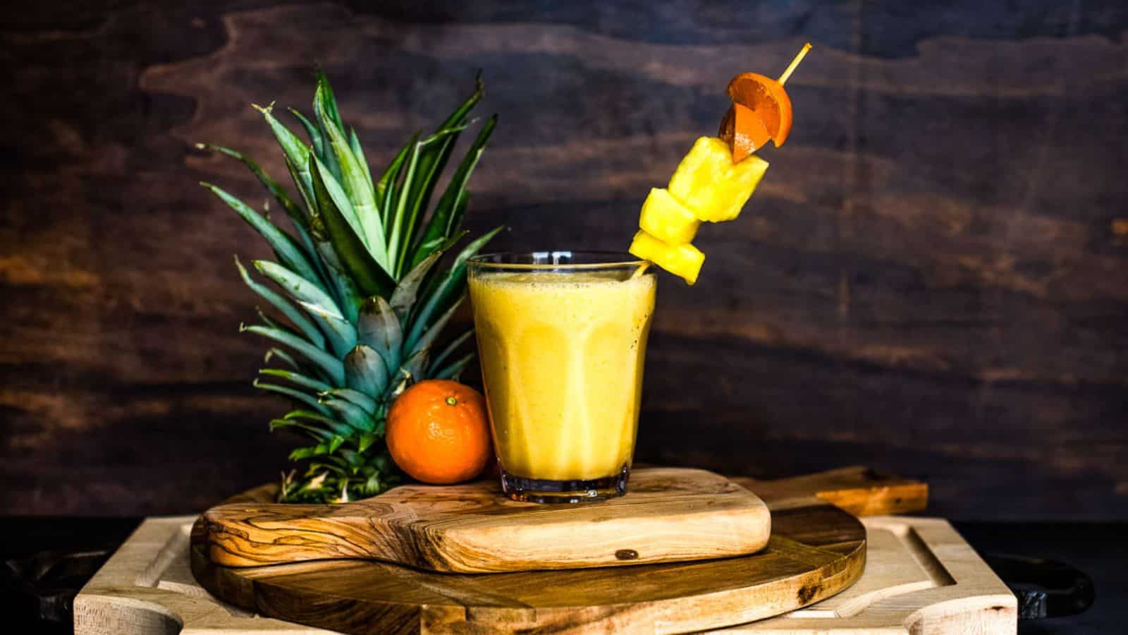 <p>This smoothie combines pineapple and banana for a tropical, creamy drink. Ready in just 5 minutes, it includes coconut milk for added richness. The result is a sweet and refreshing beverage, perfect for hot days. Enjoy a quick, tropical smoothie anytime.<br><strong>Get the Recipe: </strong><a href="https://reneenicoleskitchen.com/3-ingredient-pineapple-smoothie/?utm_source=msn&utm_medium=page&utm_campaign=16%20refreshing%20drink%20recipes%20to%20help%20you%20cool%20off%20this%20summer">Pineapple Banana Smoothie</a></p> <p>The post <a href="https://tastesdelicious.com/refreshing-drinks/">16 Refreshing Drink Recipes to Help You Cool Off This Summer</a> appeared first on <a href="https://tastesdelicious.com">Tastes Delicious</a>.</p>