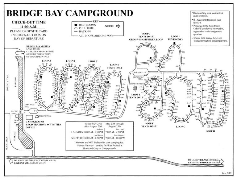 Bridge Bay Campground - Yellowstone National Park