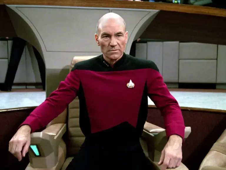 Patrick Stewart as Captain Picard in Star Trek: The Next Generation | Paramount Domestic Television
