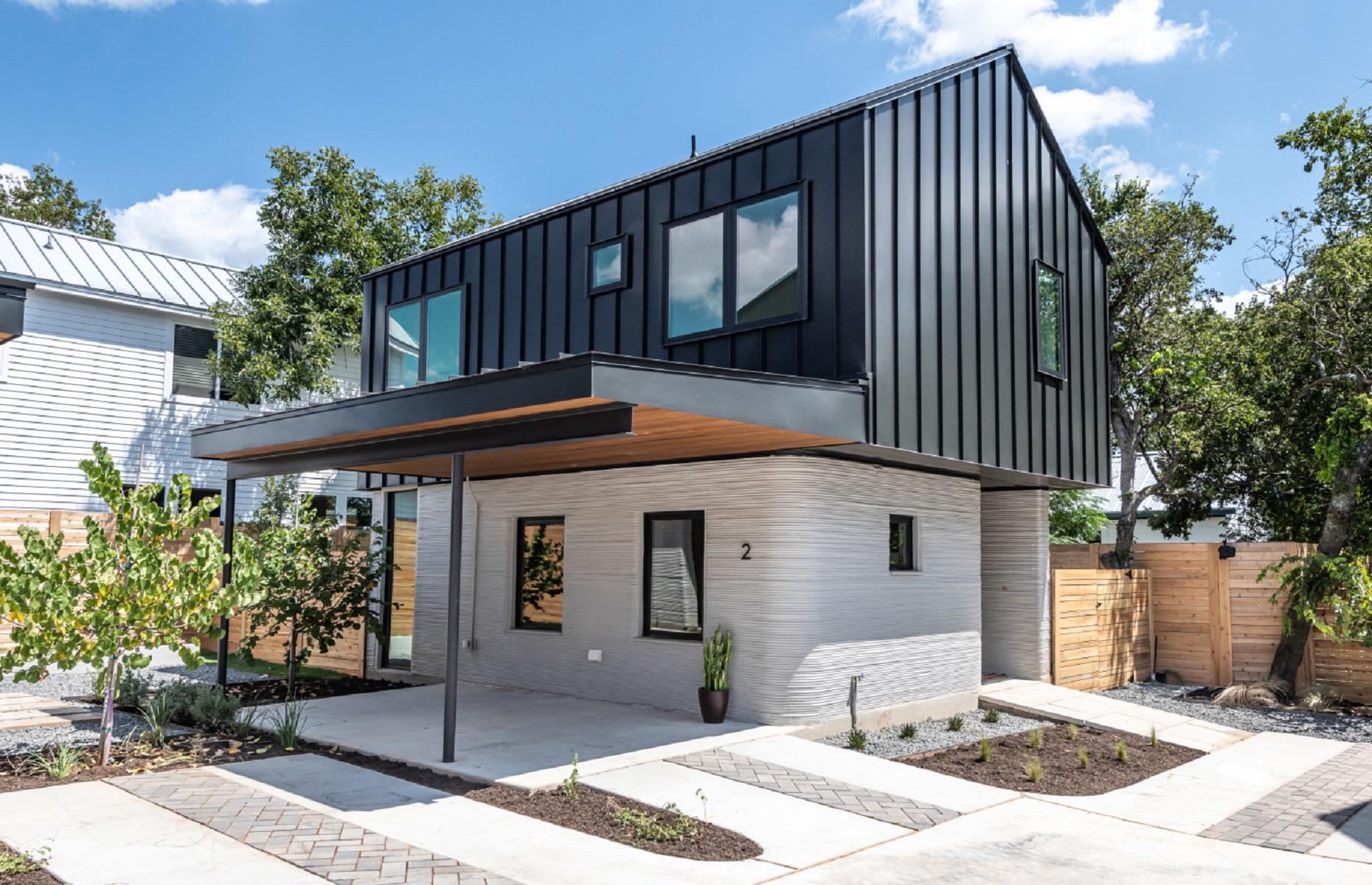 <p>The neighborhood currently consists of four unique homes, sustainably built using ICON’s 3D-printing construction technology. Each house has a flexible floor plan with a private garden, open-plan interior, bespoke interior design, large windows and a high-performance heating, ventilation and air-conditioning system.</p>