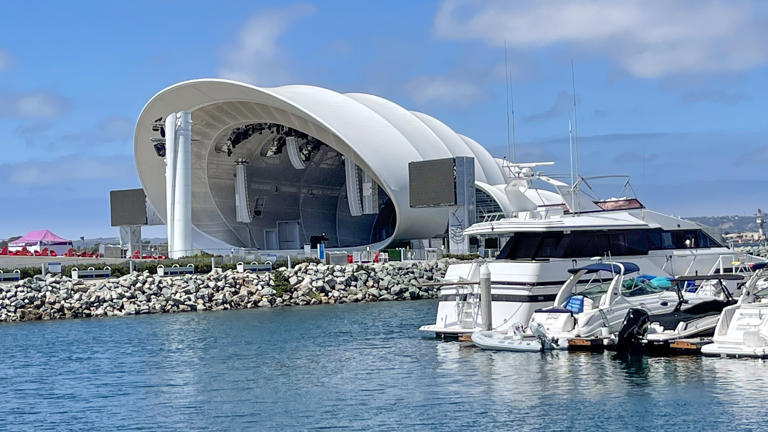 The Rady Shell Theater on the water in San Diego