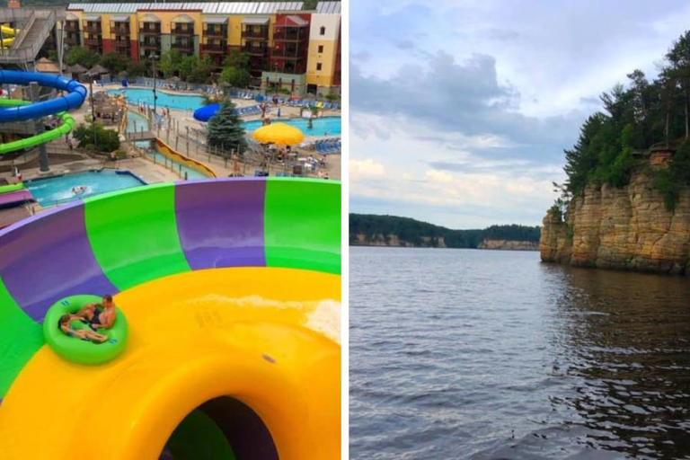 The top things to do during a visit to Wisconsin Dells, Wisconsin including family-friendly outdoor adventures, attractions, and great local restaurants.