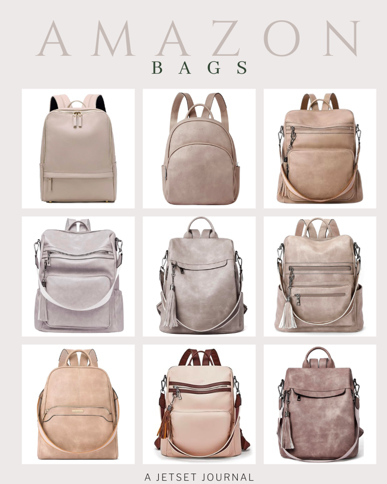 If you buy something through my links, I may earn a commission.  These faux leather backpacks from Amazon are totally s