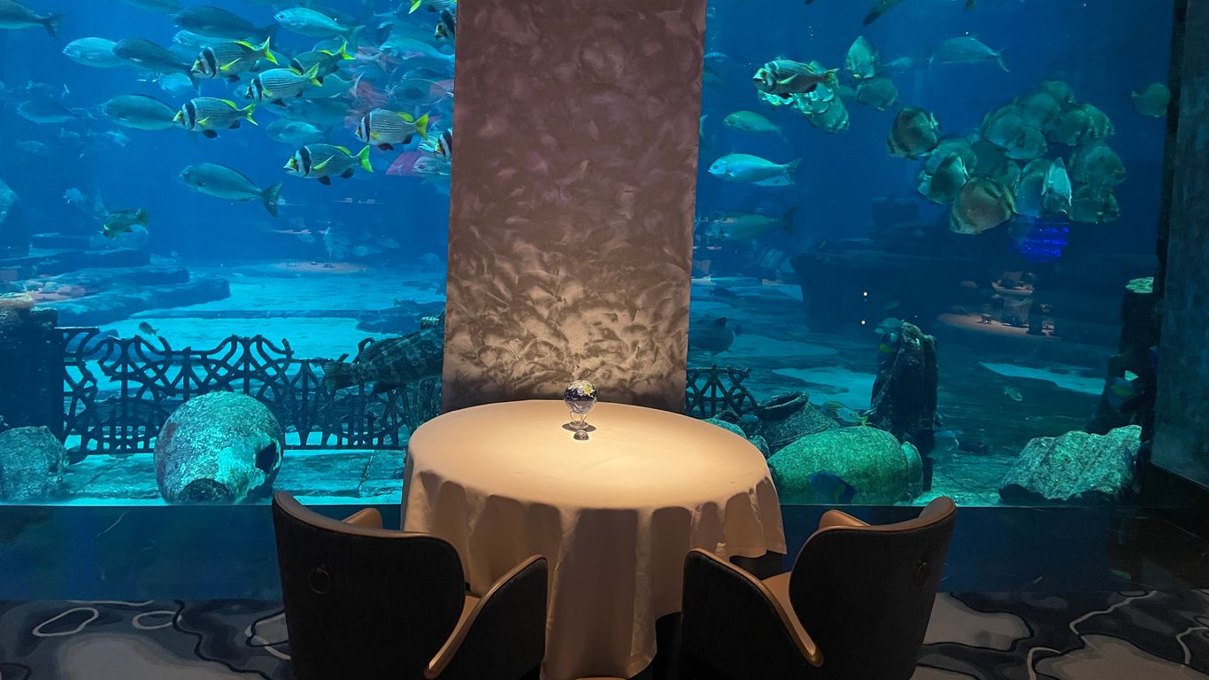 Guests can marvel at one of the world’s biggest aquariums while tasting some of the region’s most acclaimed cuisine at the one Michelin star Ossiano, helmed by Chef Grégoire Berger. Gault&Millau named the subterranean Ossiano the highest-rated restaurant in the UAE in 2023.
