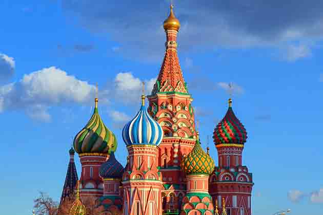 <p>Saint Basil's Cathedral in Moscow's Red Square stands out for its unique architecture and colorful exterior paint.</p>